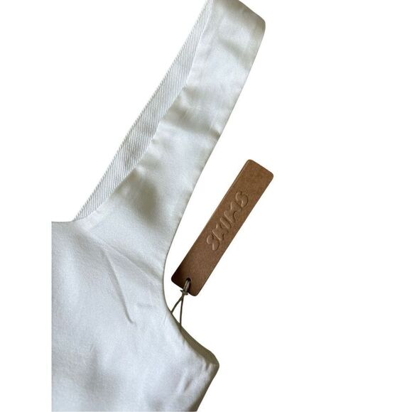 NEW SKIMS BRIDAL SILK LINGERIE CORSET size L SQUARE NECK TOP MARBLE - Picture 11 of 12